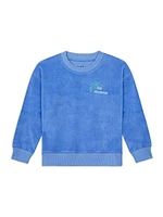 Little Boy's & Boy's Club Vacances Velour Sweatshirt