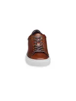 J&M Collection Jake Leather Perforated Sneakers