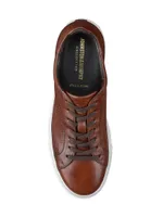 J&M Collection Jake Leather Perforated Sneakers