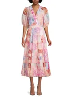 Annalise Silk-Blend Tiered Maxi Dress