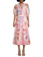 Annalise Silk-Blend Tiered Maxi Dress