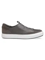 J&M Collection Anson Leather Sneakers