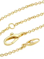 Jazz 18K-Gold-Plated & Cubic Zirconia Pendant Necklace
