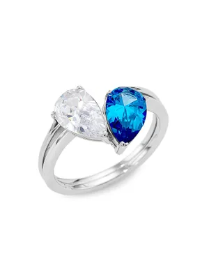 Happy Hour Sterling Silver, Cubic Zirconia & Spinel Ring