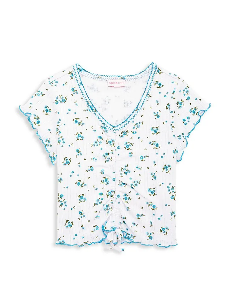 Girl's Floral Top