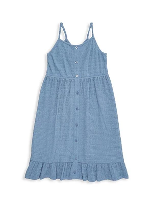 Girl's Ruffle-Trim Slip Dress