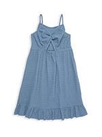 Girl's Ruffle-Trim Slip Dress