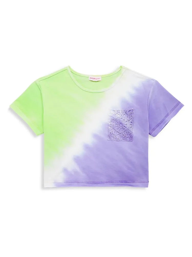 Little Girl's & Tie-Dye Cropped Top