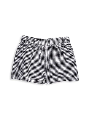 Little Girl's Pull-On Gingham Shorts