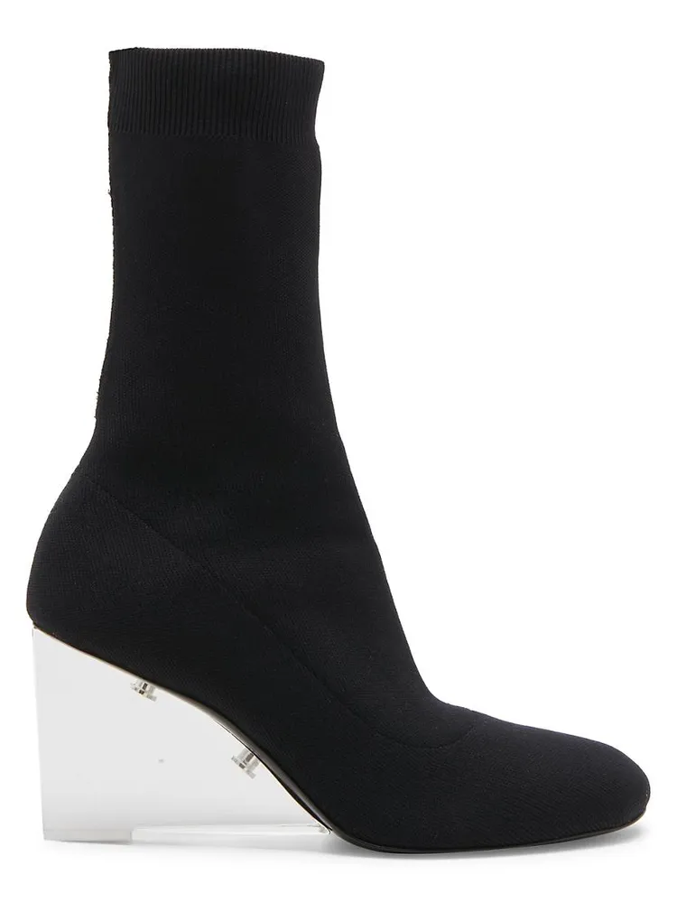 Silk Shard Wedge Boots