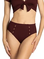 Amy Ruched Hipster Bikini Bottoms