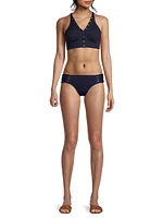 Amy Ruched Hipster Bikini Bottoms