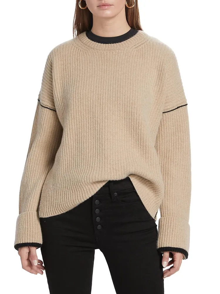 Oversized Wool Crewneck Sweater