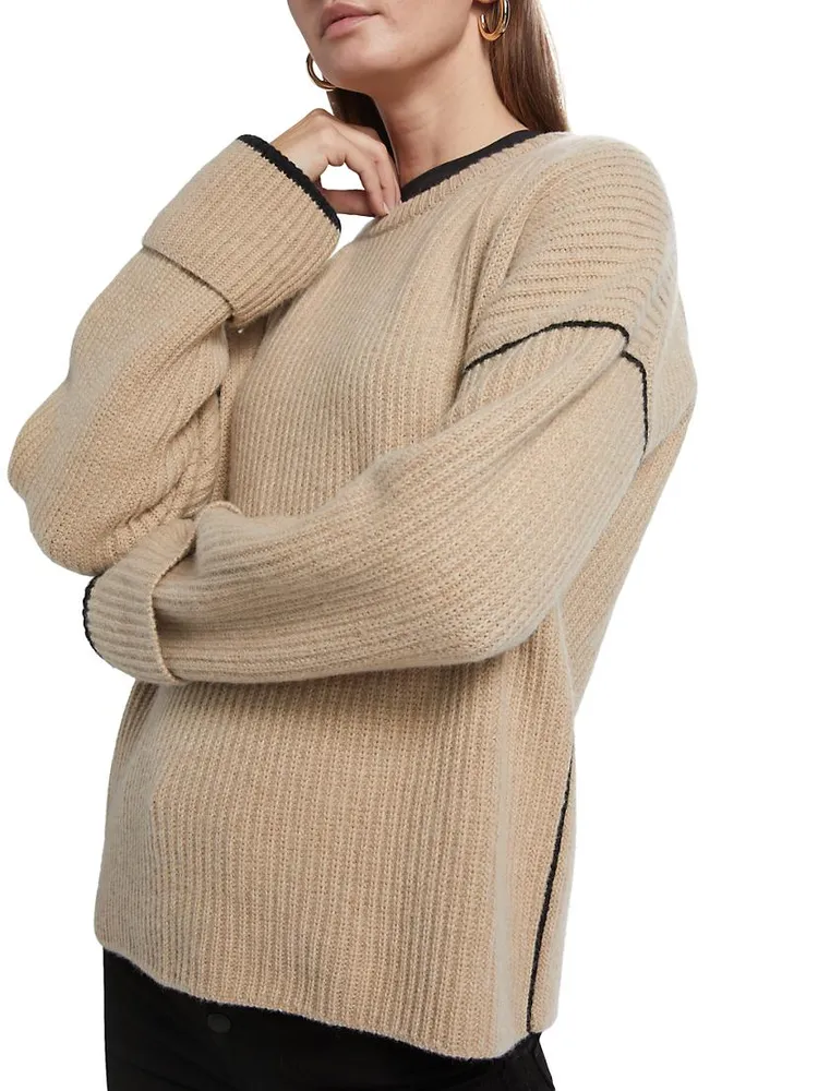 Oversized Wool Crewneck Sweater