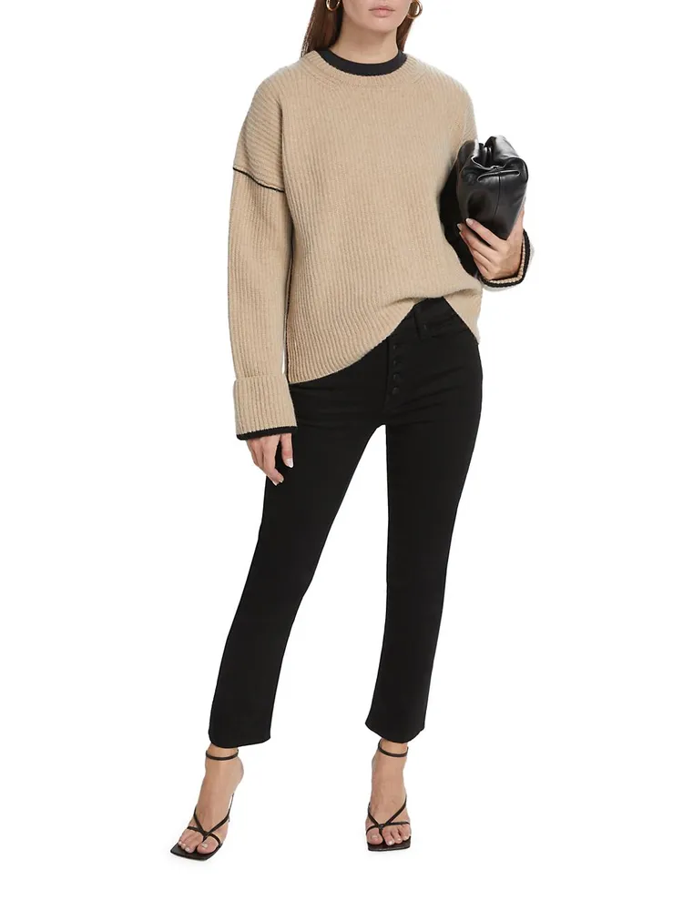 Oversized Wool Crewneck Sweater