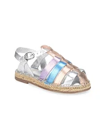 Little Girl's & Kora Strappy Leather Sandals