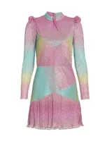 Saydee Metallic Gradient Minidress