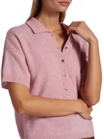 Cashmere Relaxed Polo Shirt