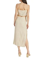 Sanora Linen Cut-Out Dress