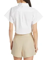 Leonora Cotton Crop Top