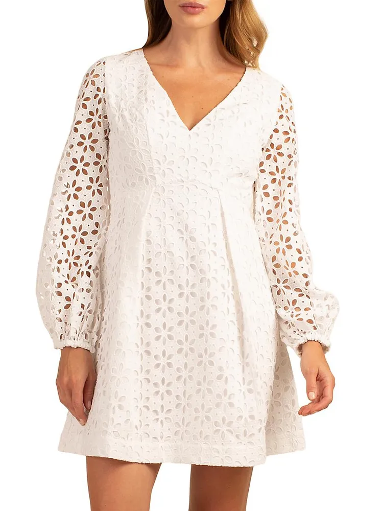 Grazia Eyelet Lace Minidress