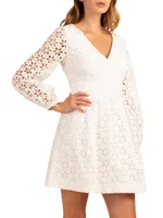 Grazia Eyelet Lace Minidress