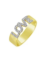 Love 14K Yellow Gold & 0.17 TCW Diamond Ring