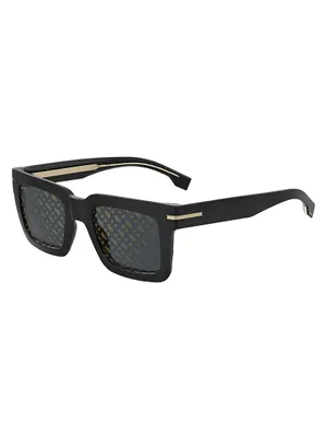 51MM Acetate Rectangular Sunglasses