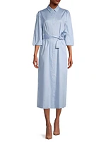 Belted Cotton Shirtdress