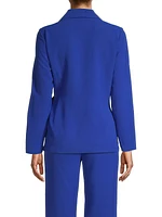 Side-Tie Crepe De Chine Jacket