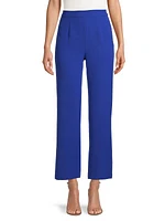 Straight-Leg Cropped Pants