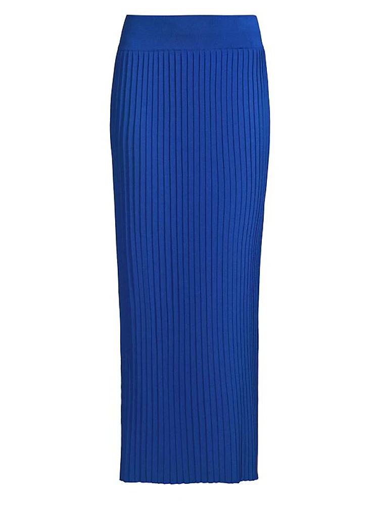 Rib-Knit Maxi Skirt