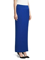 Rib-Knit Maxi Skirt