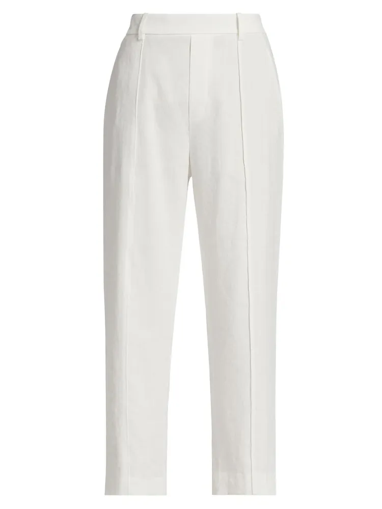 Tapered Crease-Front Pants