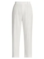 Tapered Crease-Front Pants