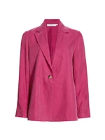 Hallie Single-Button Blazer