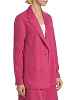 Hallie Single-Button Blazer