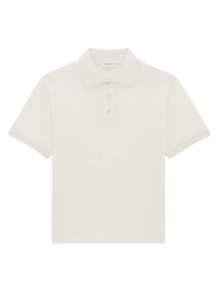 Monogram Polo Shirt Cotton Piqué