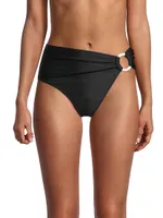 High-Waisted O-Ring Bikini Bottom