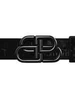 BB Thin Belt Crocodile Embossed