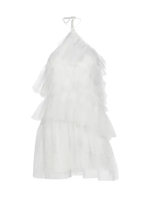 Sparkle Lou Tulle Halter Minidress