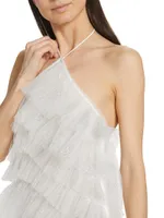 Sparkle Lou Tulle Halter Minidress