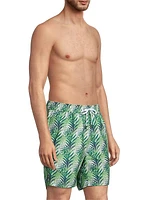 Charles 7'' Palm Frond Swim Trunks