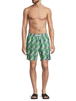 Charles 7'' Palm Frond Swim Trunks