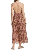 Felicity Silk Floral Midi-Dress