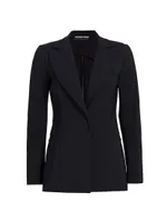 Alex Jersey Single-Button Blazer