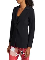 Alex Jersey Single-Button Blazer