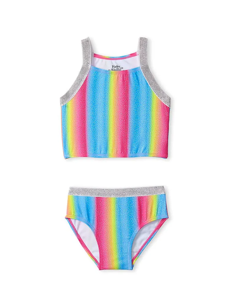 Little Girl's & Jelly Bean Rainbow Tankini Set