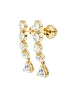 Ethereal 14K Yellow Gold & 2.6 TCW Lab-Grown Diamond Suspender Earrings
