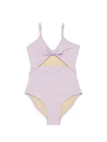 Little Girl's & Gingham Monokini